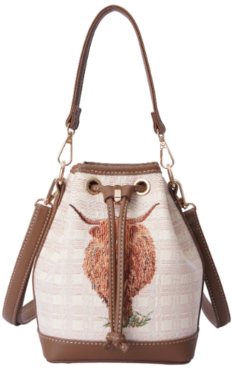 Highland Cow - Bucket Bag-0