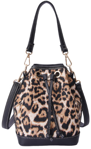 Leopard Print - Bucket Bag-0