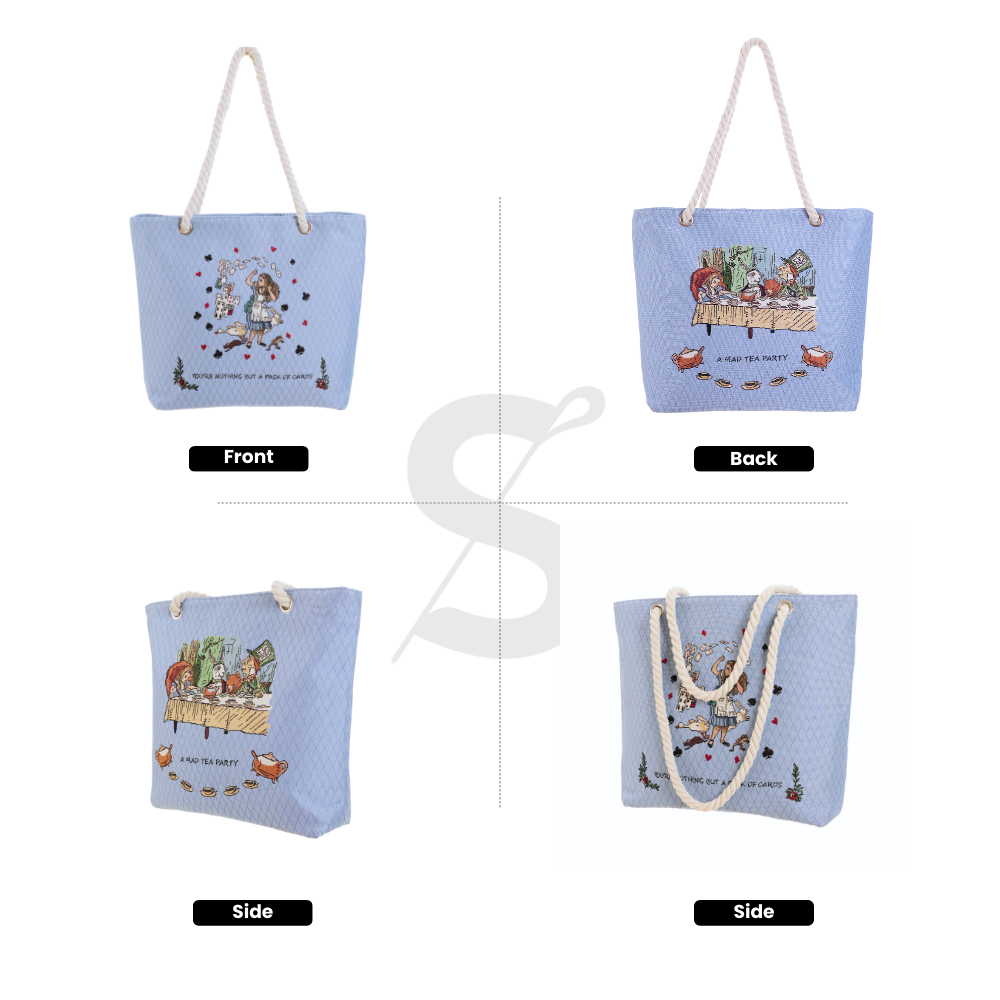 Alice in Wonderland Tea Party - Beach Bag-1