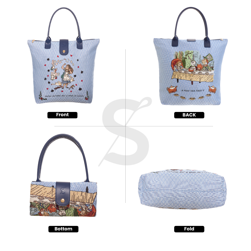 Alice in Wonderland Nothing but Cards - Folding Bag-1