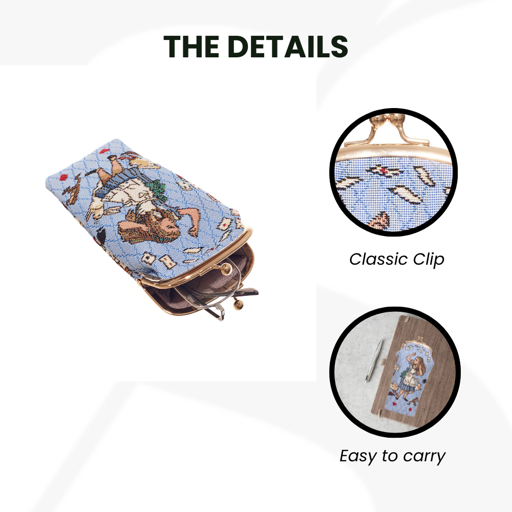 Alice in Wonderland Nothing but Cards - Glasses Pouch-2