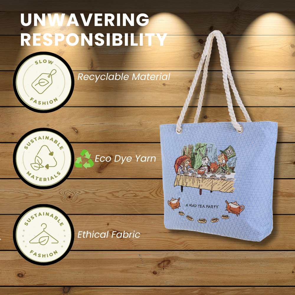 Alice in Wonderland Tea Party - Beach Bag-4
