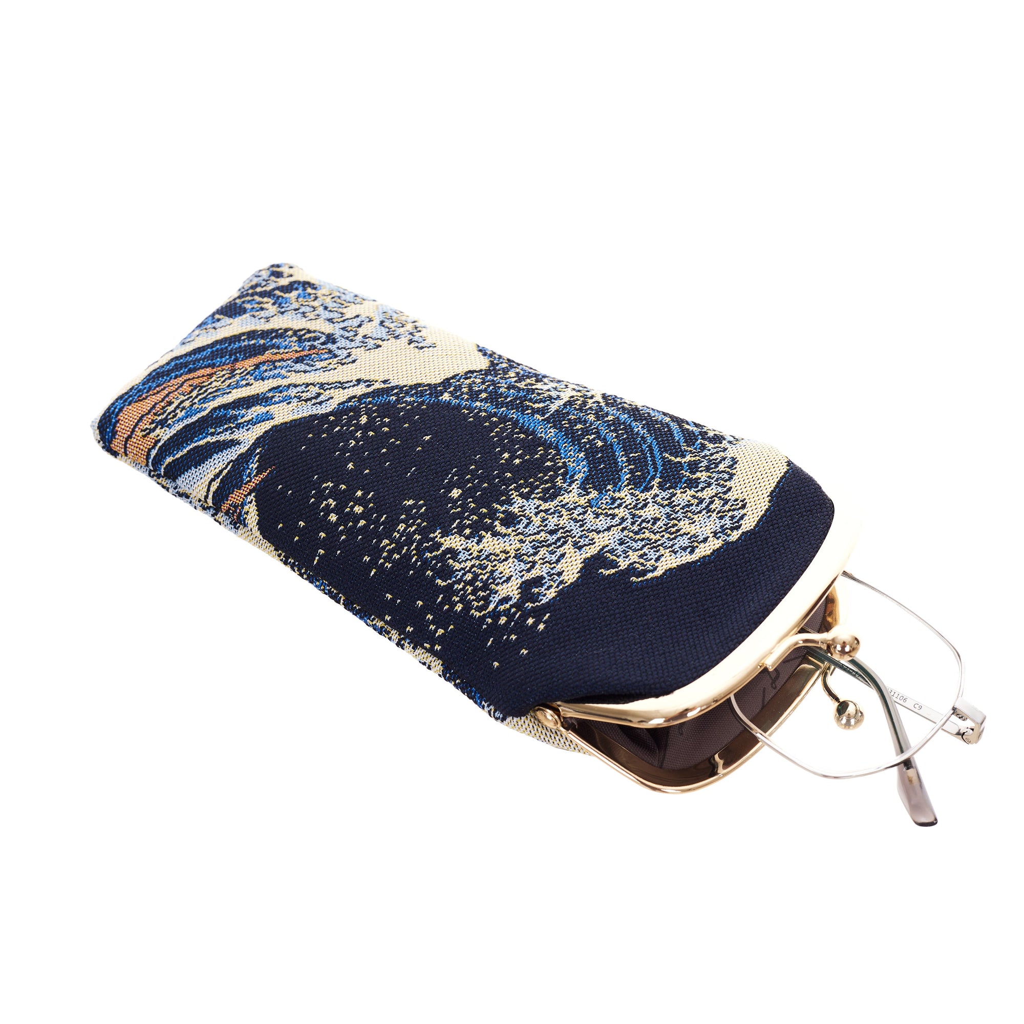 The British Museum Great Wave Off Kanagawa - Glasses Pouch-2