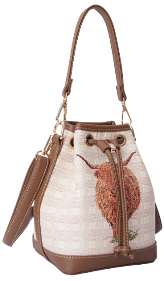 Highland Cow - Bucket Bag-1